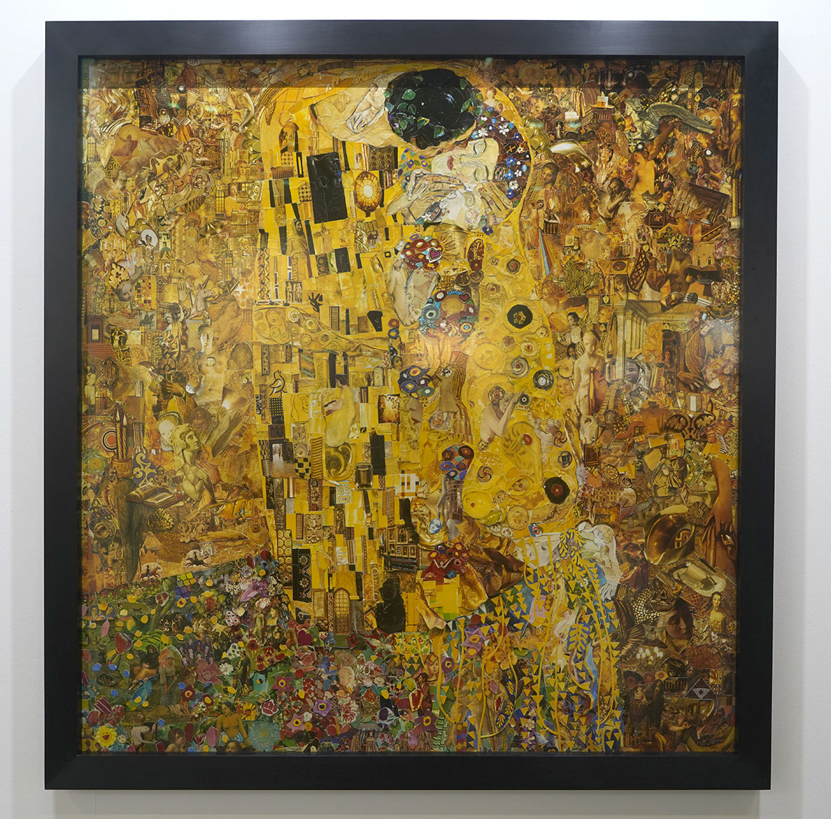 Vic Munoz collage in style of Klimt